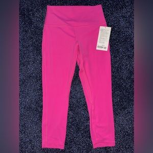 LULULEMON ALIGN CROP 23" SONIC PINK HIGH RISE /HR/ SIZE 8 NWT